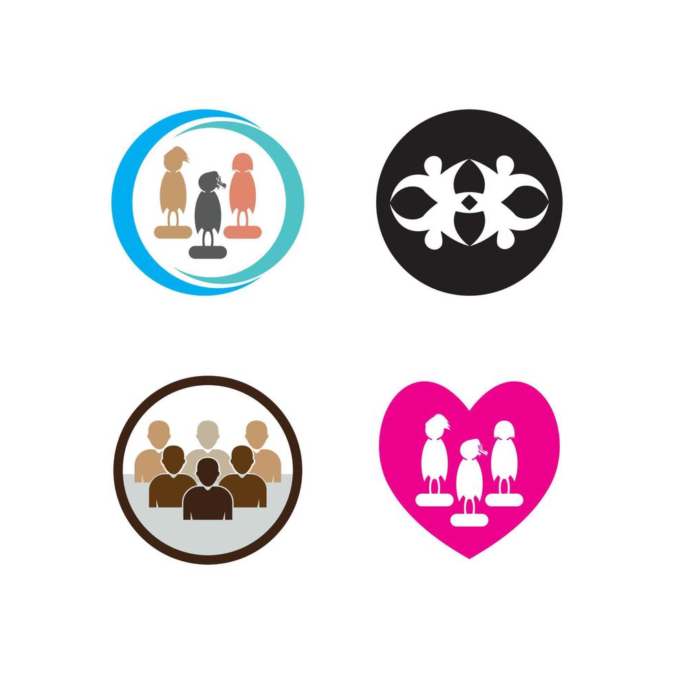 community logo vector illustration design template.