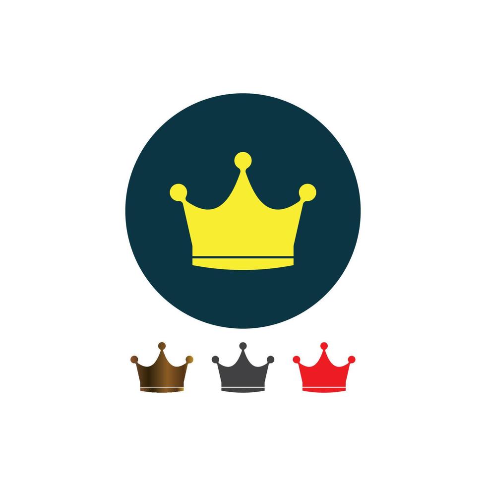 crown logo vector illustration design template.