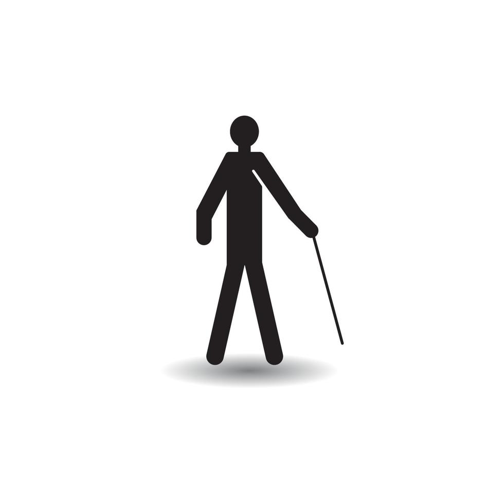 Disabled icon vector illustration design template