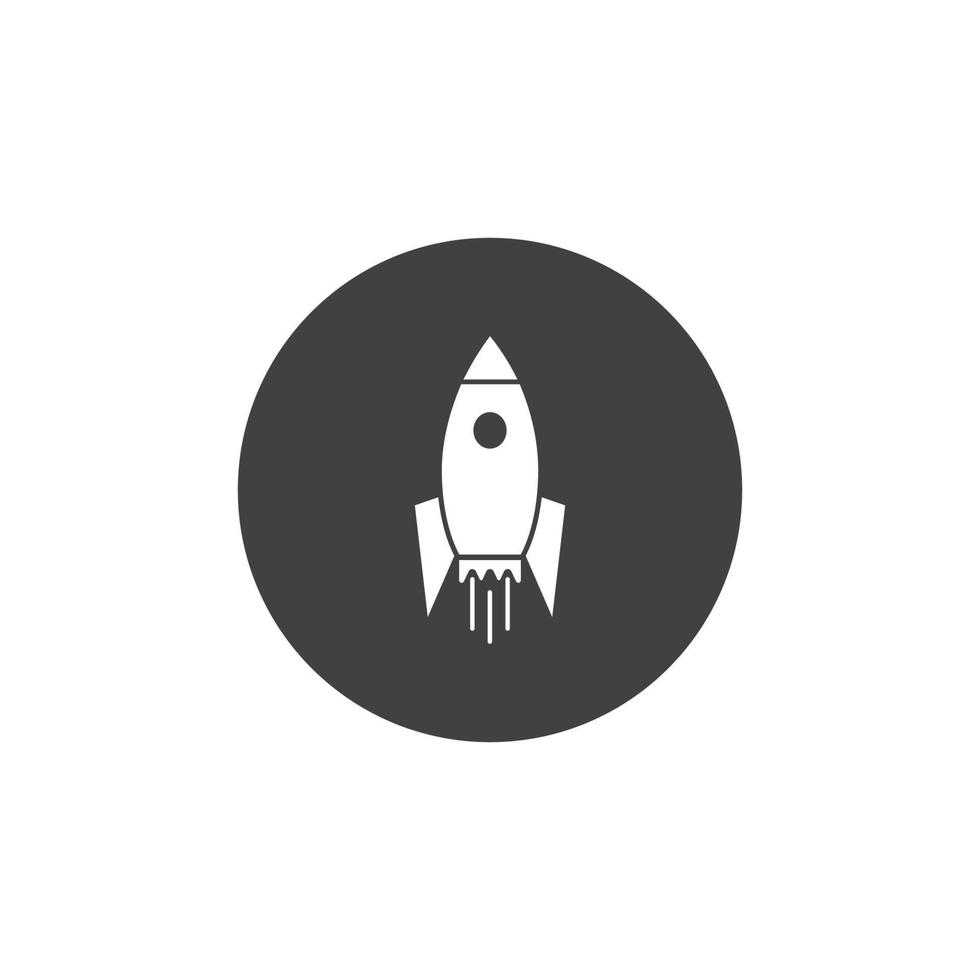 Rocket icon vector illustration design template