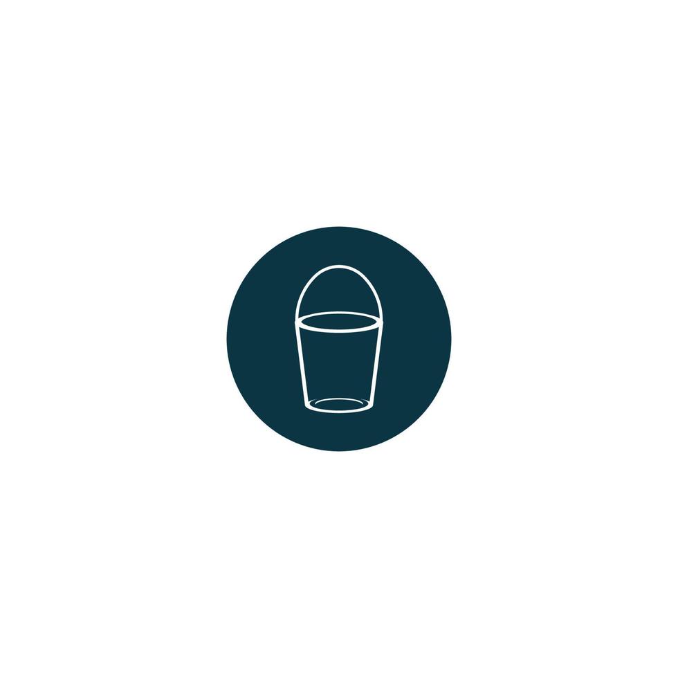 Bucket icon  vector illustration design template.