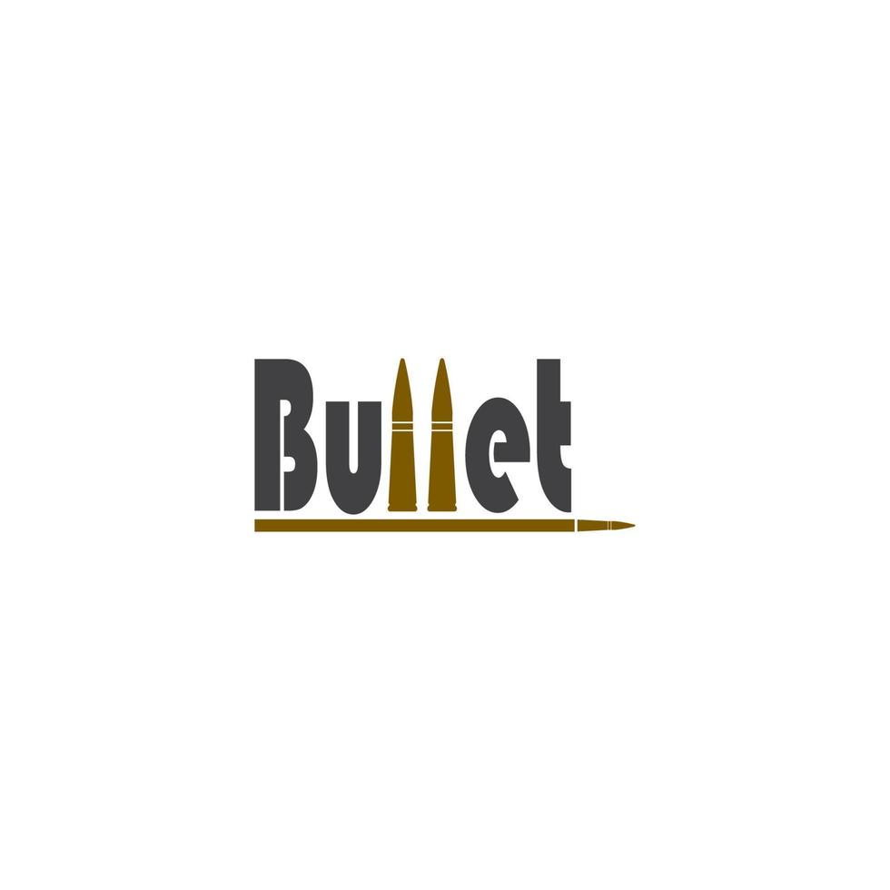 Bullet caliber logo vector