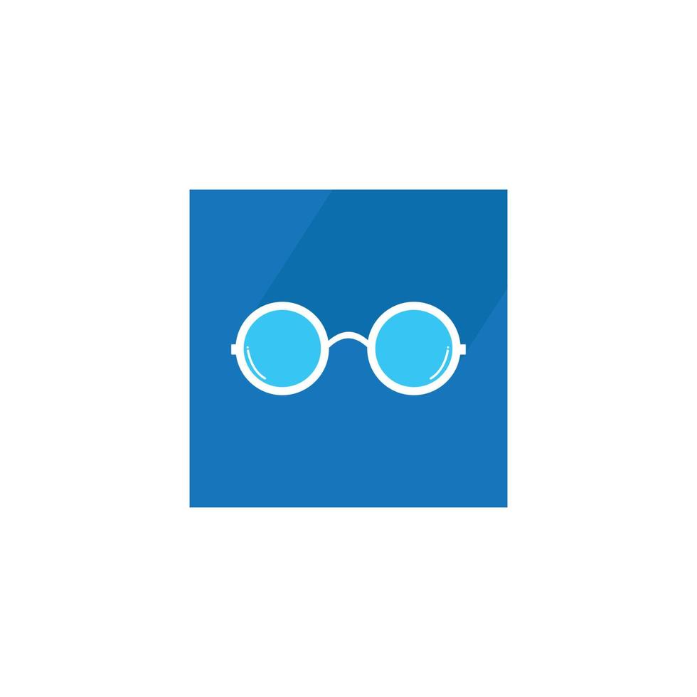 plantilla de diseño de ilustración de vector de logotipo de anteojos.