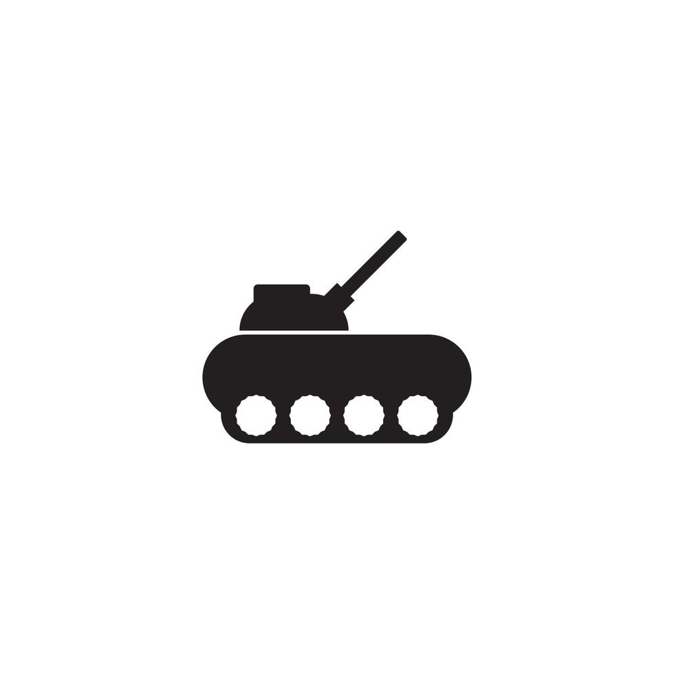 icono de tanque militar vector