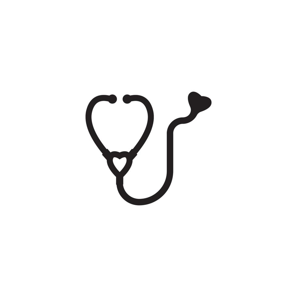 stethoscope icon vector illustration design template.