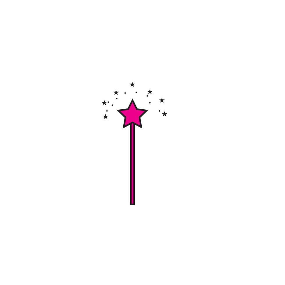 magic wand logo vector