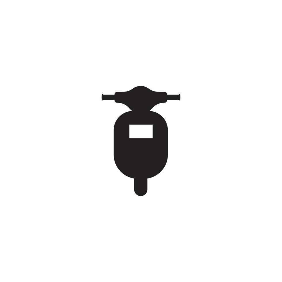 plantilla de diseño de ilustración de vector de logotipo de scooter.