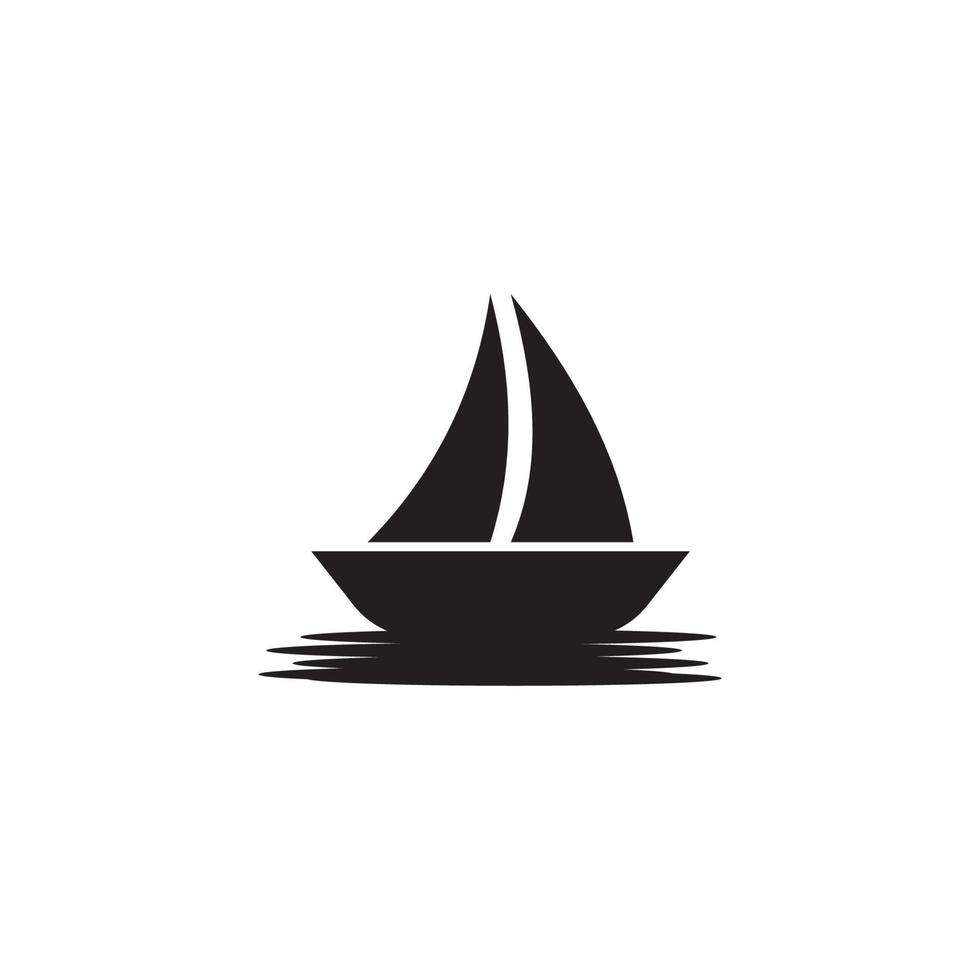 sailboat logo vector illustration design template