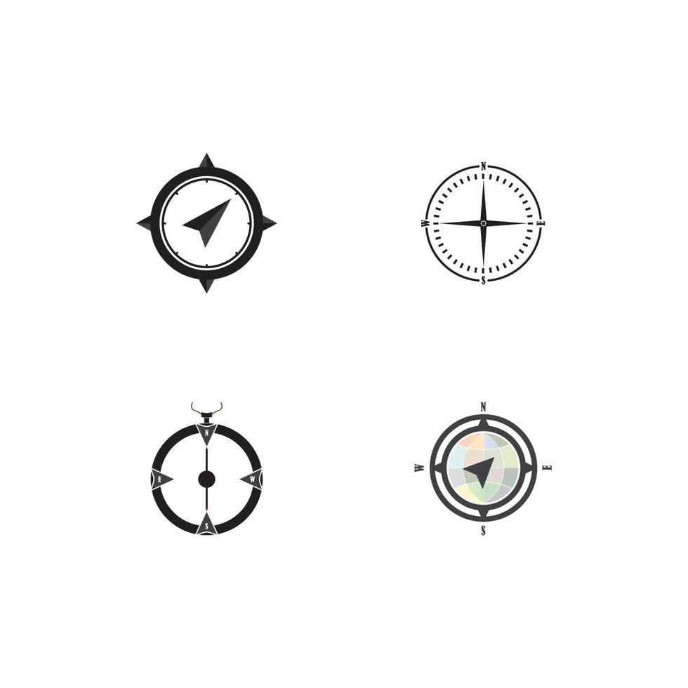 compass logo vector illustration design template.