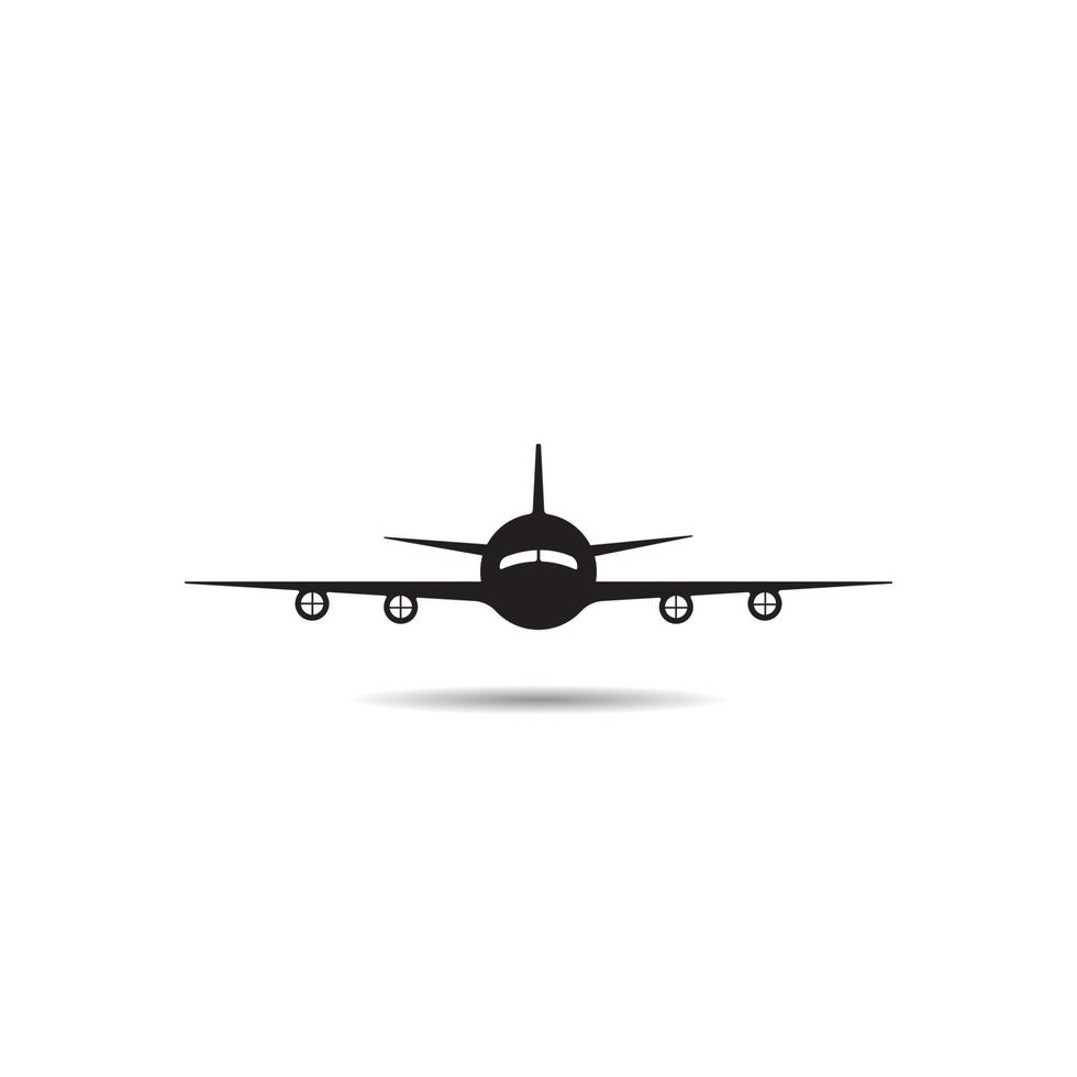 plantilla de diseño de ilustración de vector de icono de avión