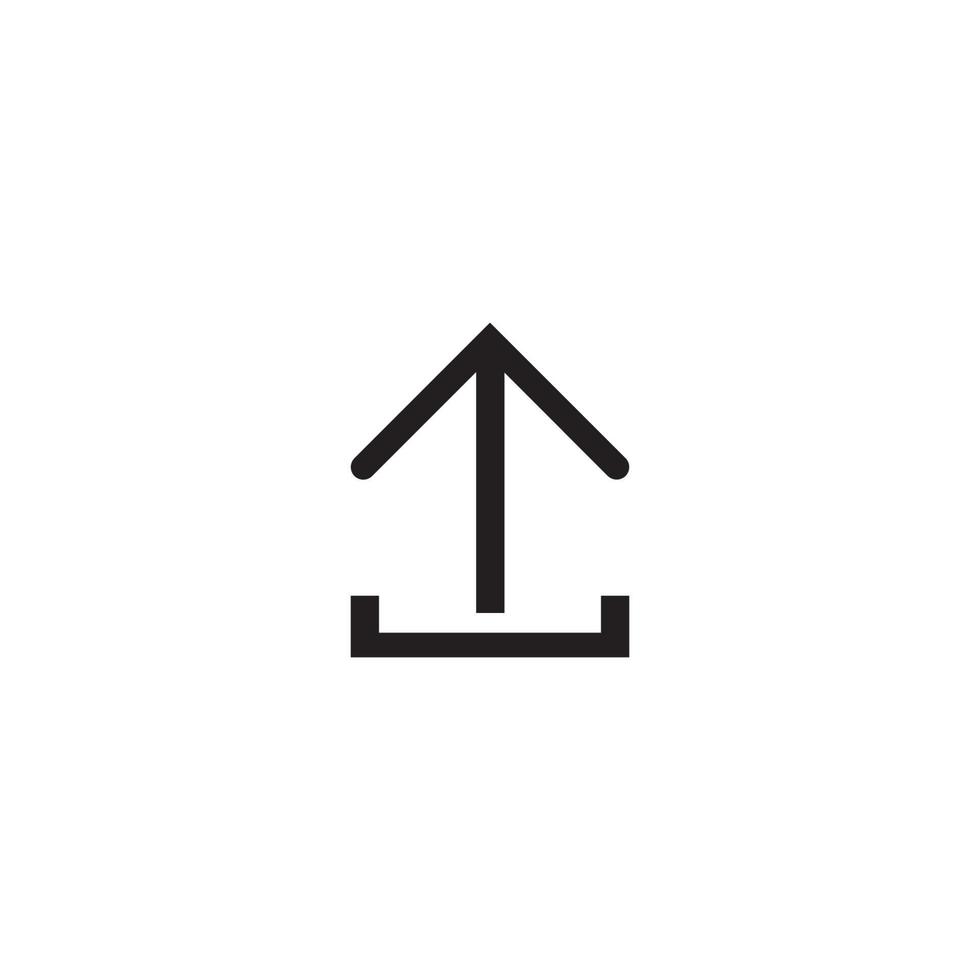 Upload icon vector illustration design template