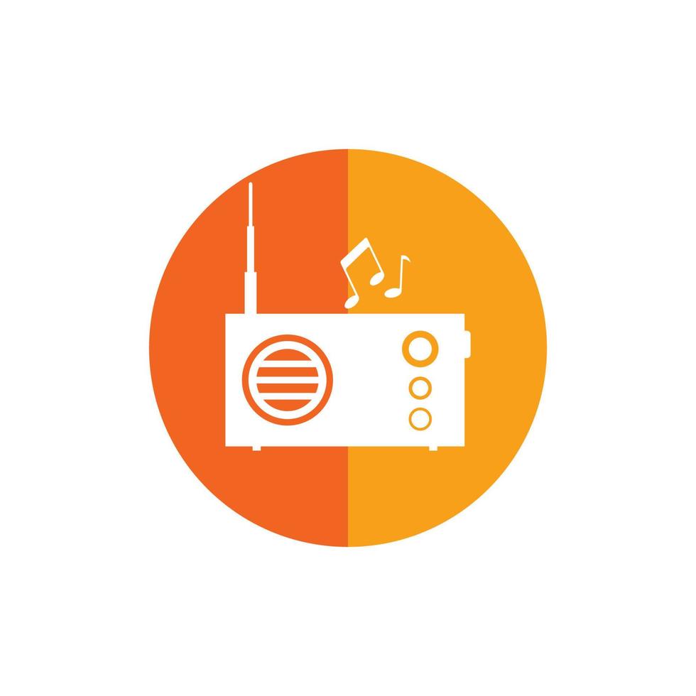 Radio icon vector illustration design template