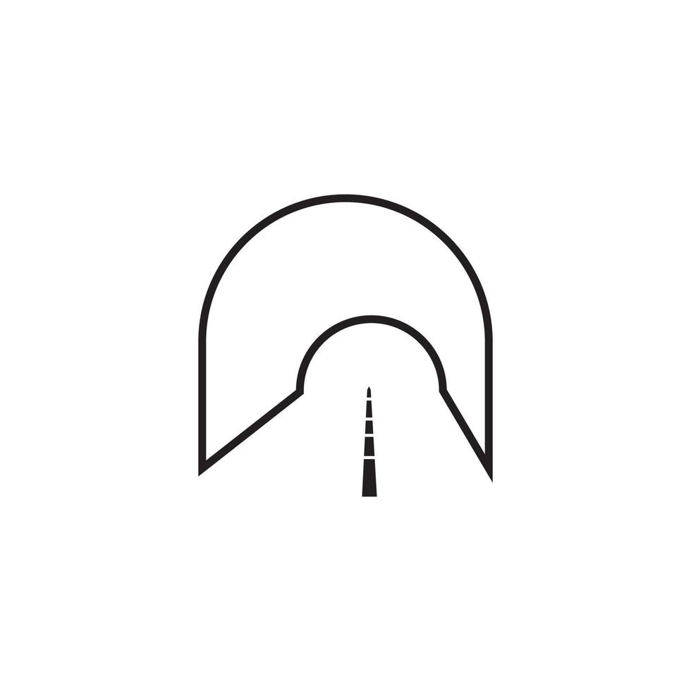 diseño de plantilla de ilustración de vector de icono de túnel