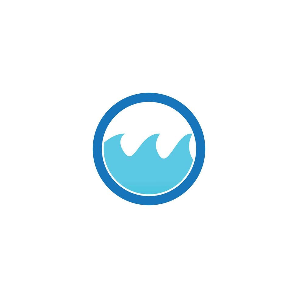 Water Wave icon vector illustration design template