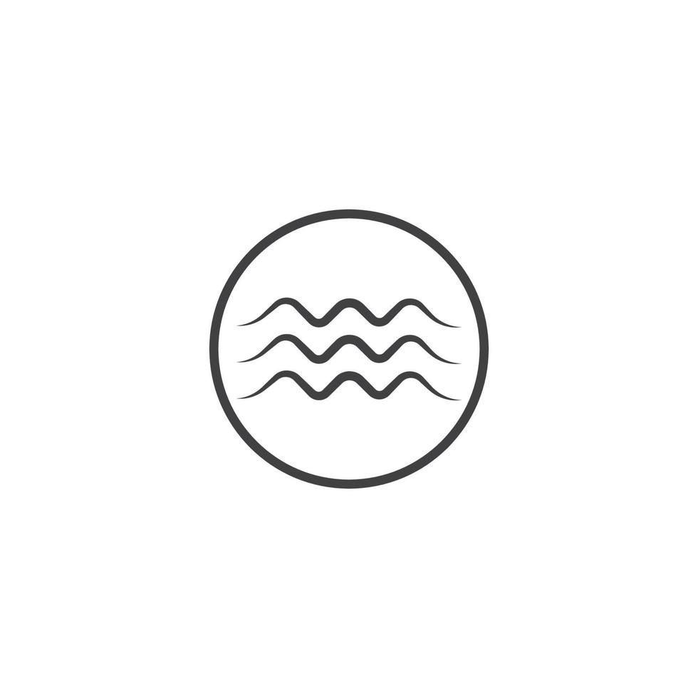 Water Wave icon vector illustration design template