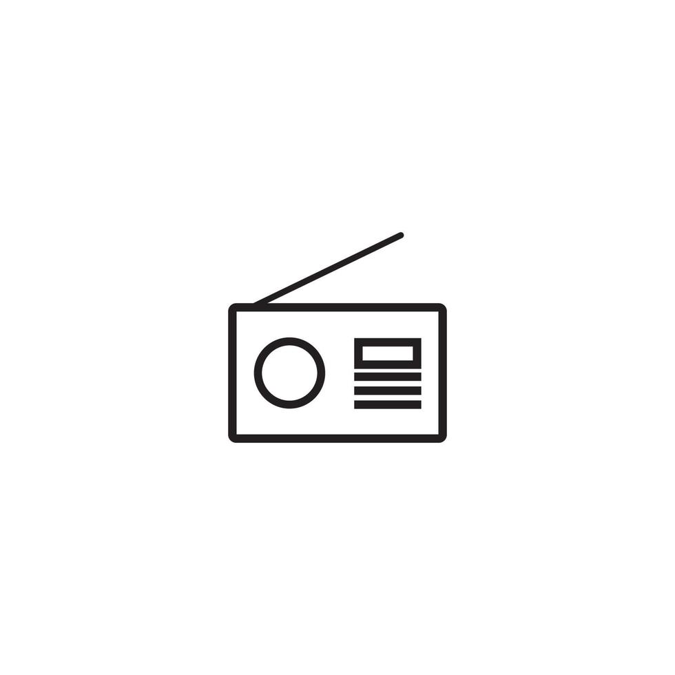 Radio icon vector illustration design template