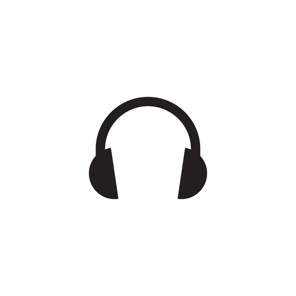 headphone logo vector illustration design template.