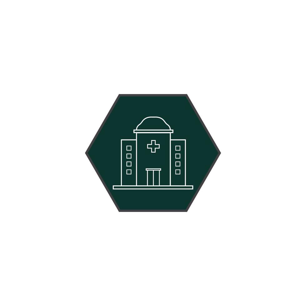 medical hospital icon vector