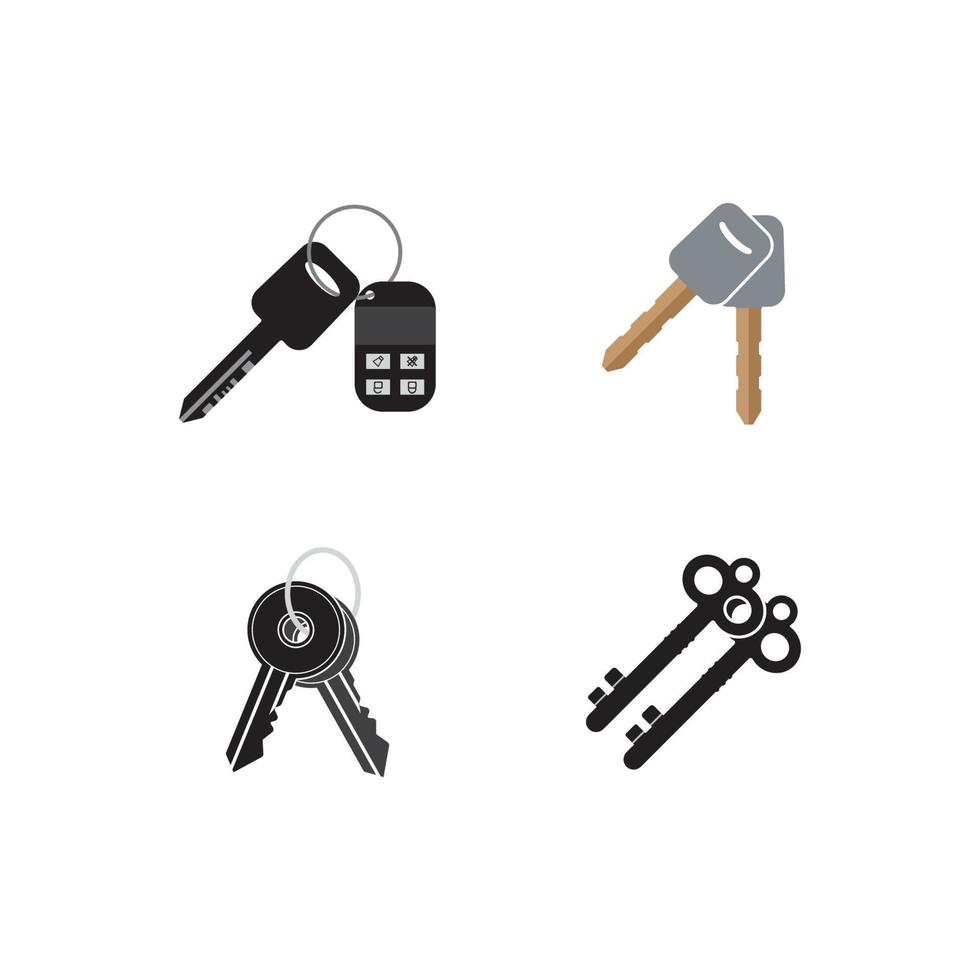 Key icon vector illustration design template.