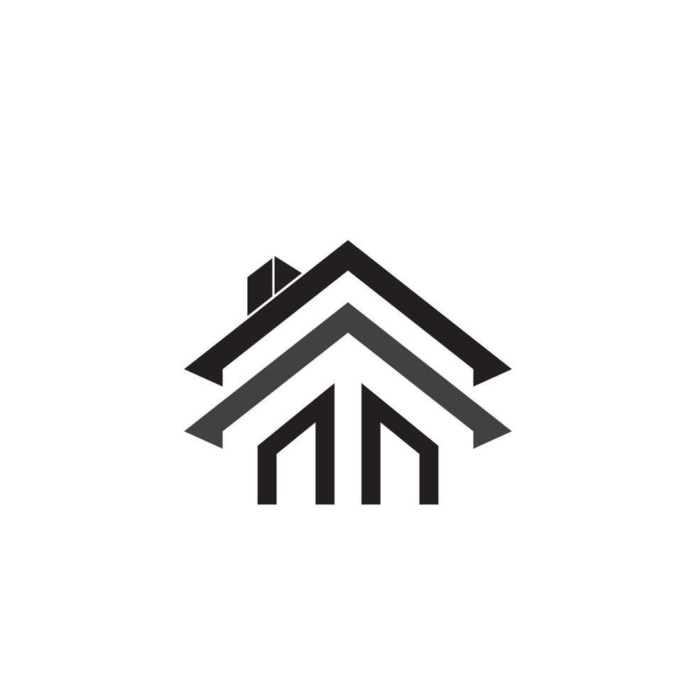 plantilla de diseño de ilustración de vector de logotipo de bienes raíces.