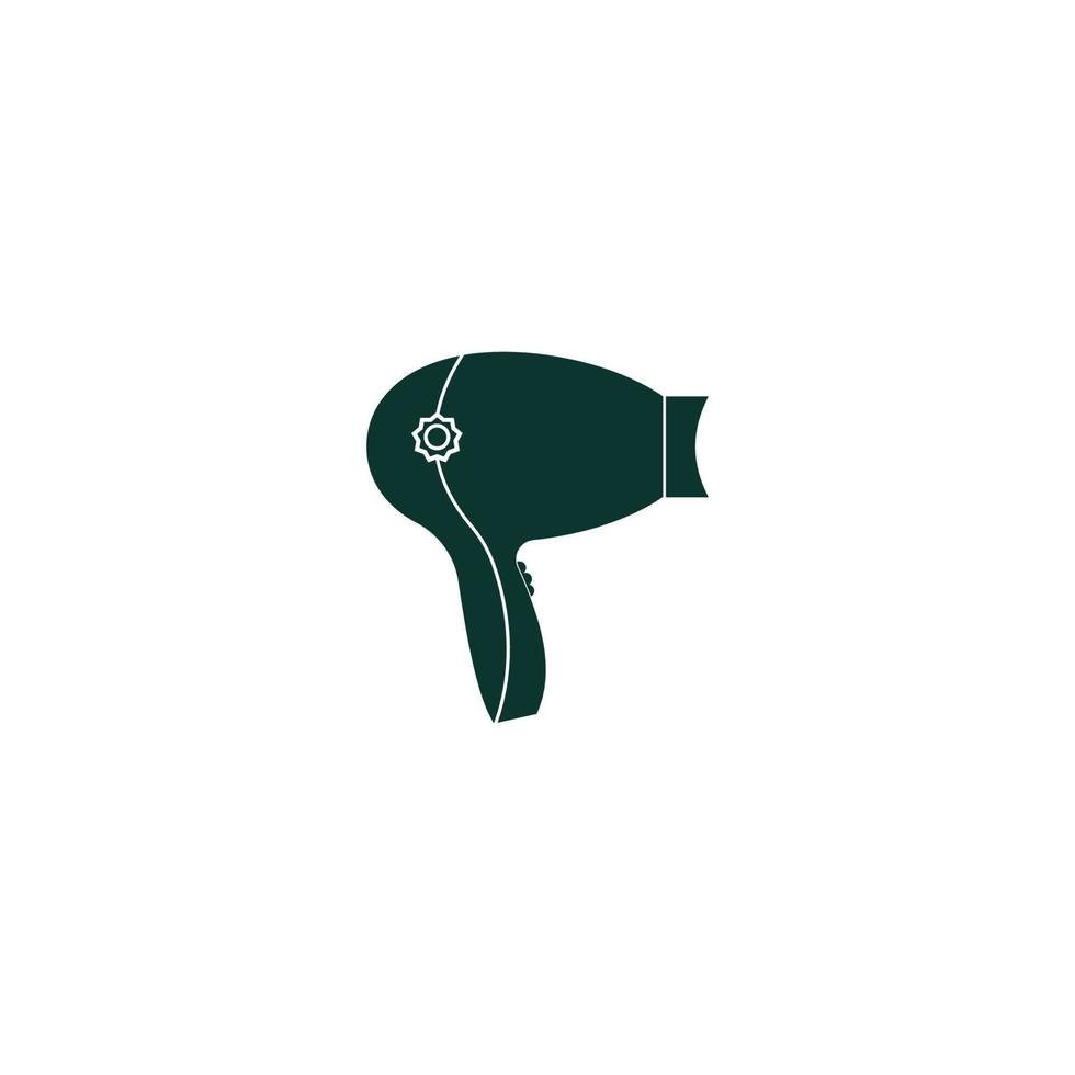 Hair dryer logo vector illustration design template