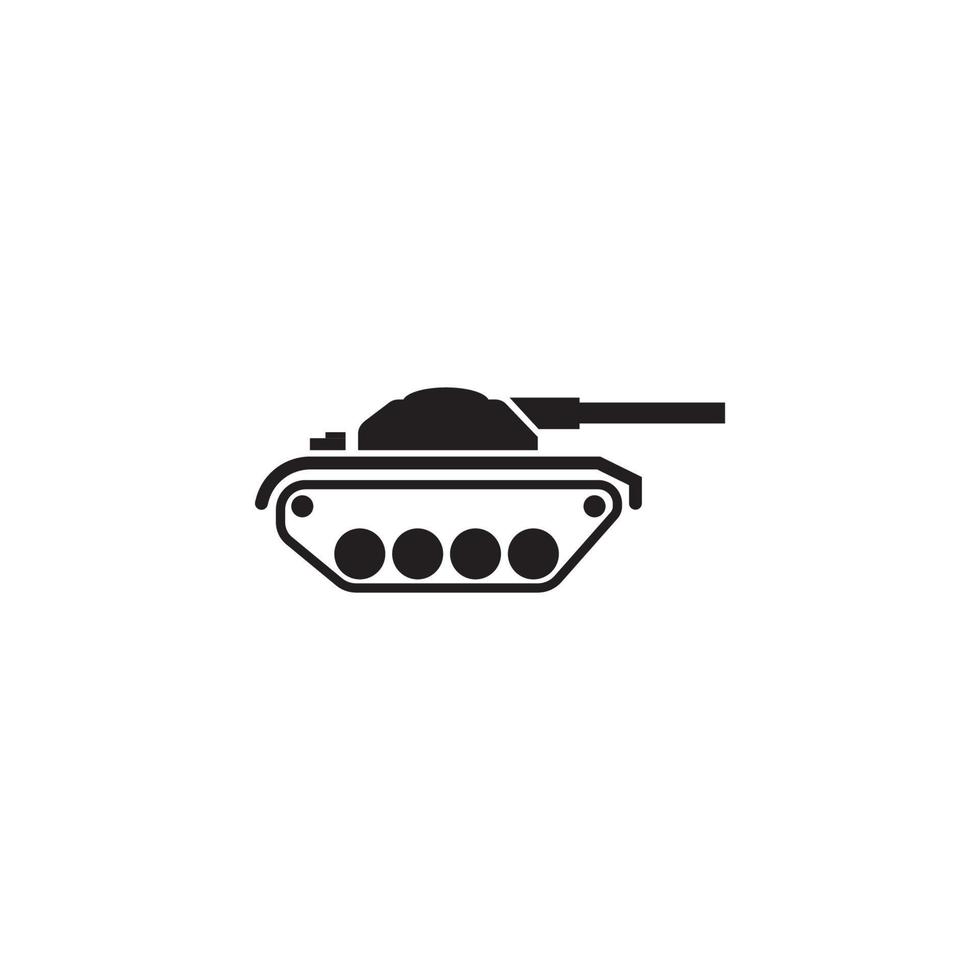 icono de tanque militar vector