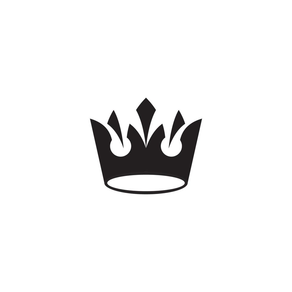 Plantilla de diseño de ilustración vectorial del logotipo de la corona. vector