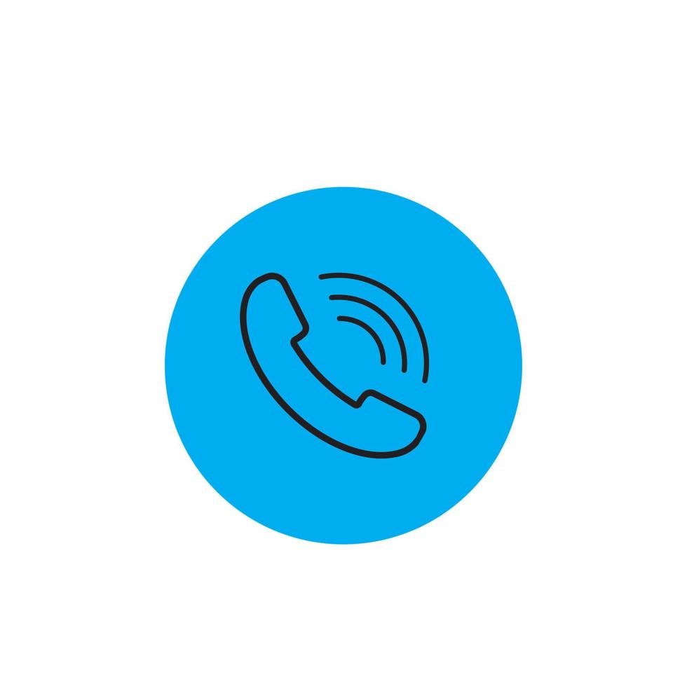phone receiver icon  vector design template