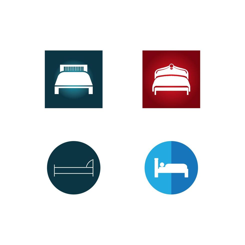 Bed icon vector illustration template design