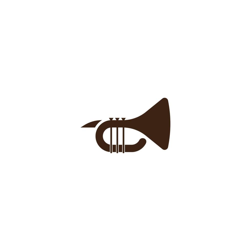 diseño de plantilla de ilustración de vector de icono de trompeta