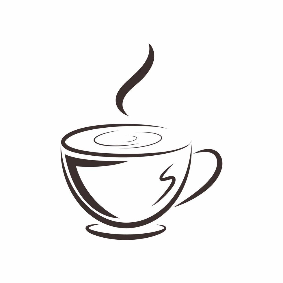 elegant coffee cup vector design