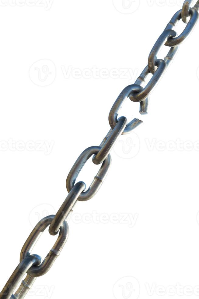 Breaking chain link on white background. 9107513 Stock Photo at Vecteezy