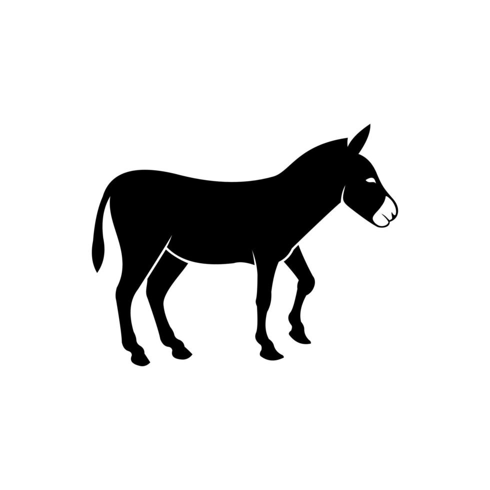 logotipo de vector de burro