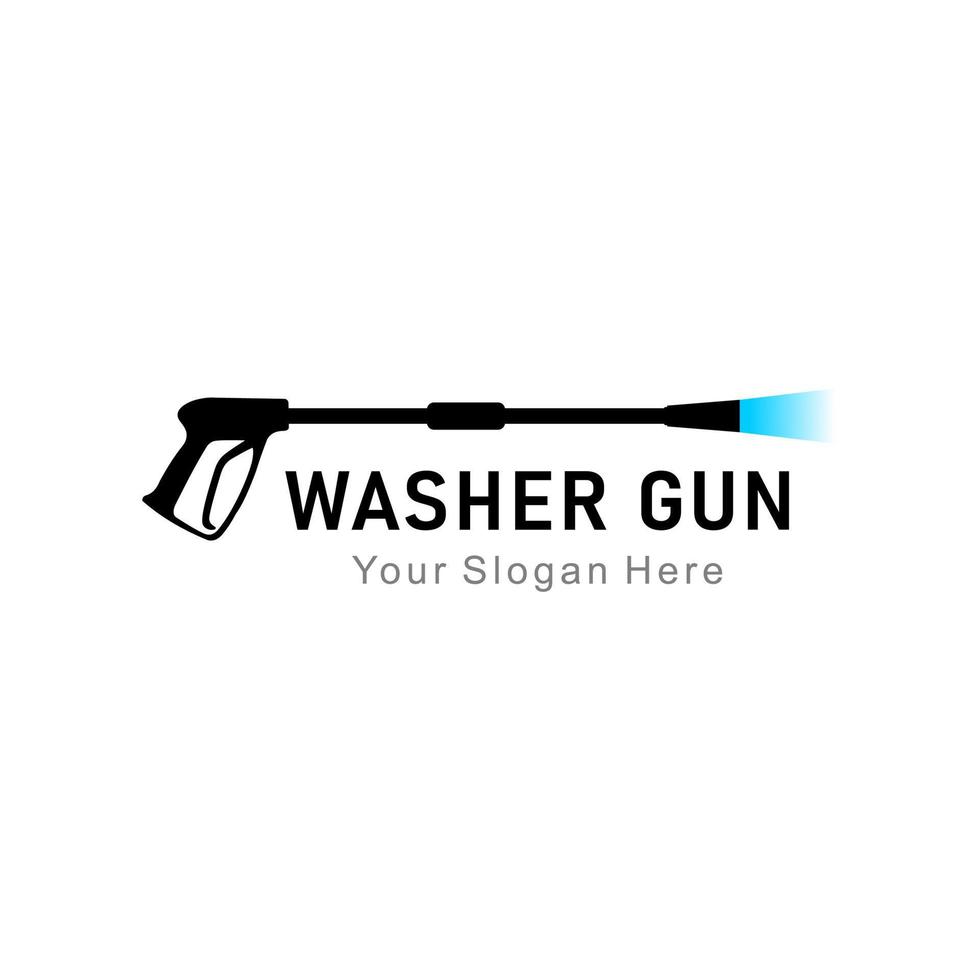 washer gun logo vector