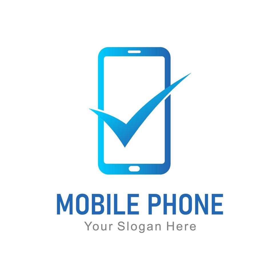 mobile phone cervice logo vector
