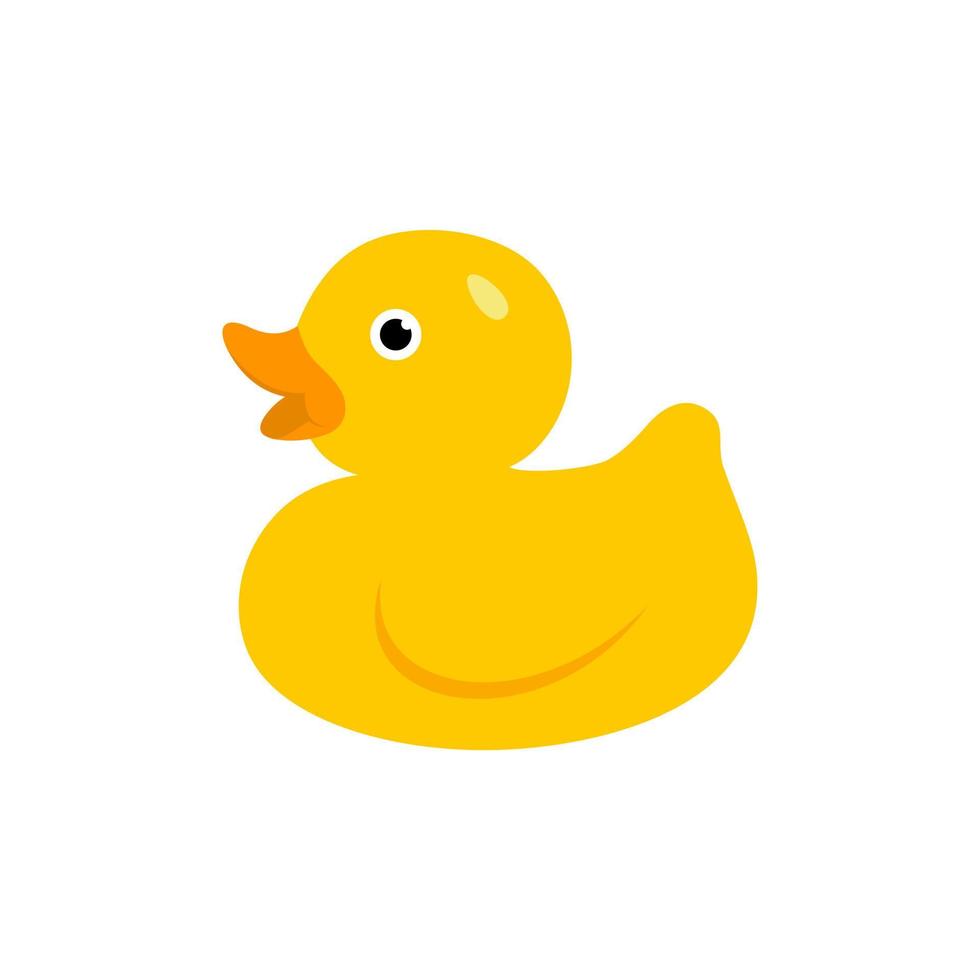 duck toy logo vector