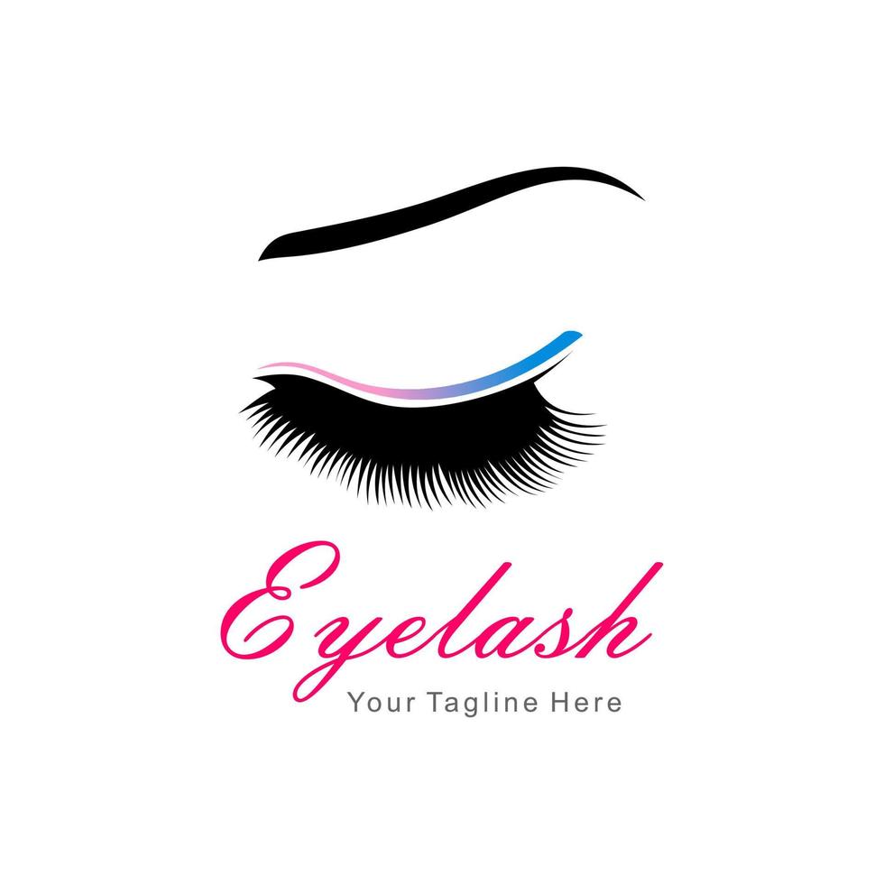 eyelash logo vector