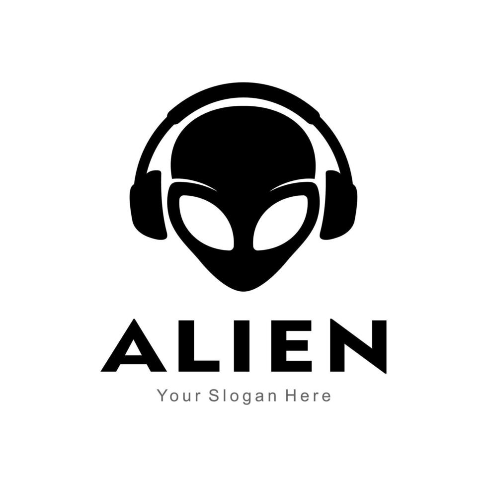 vector de logotipo alienígena