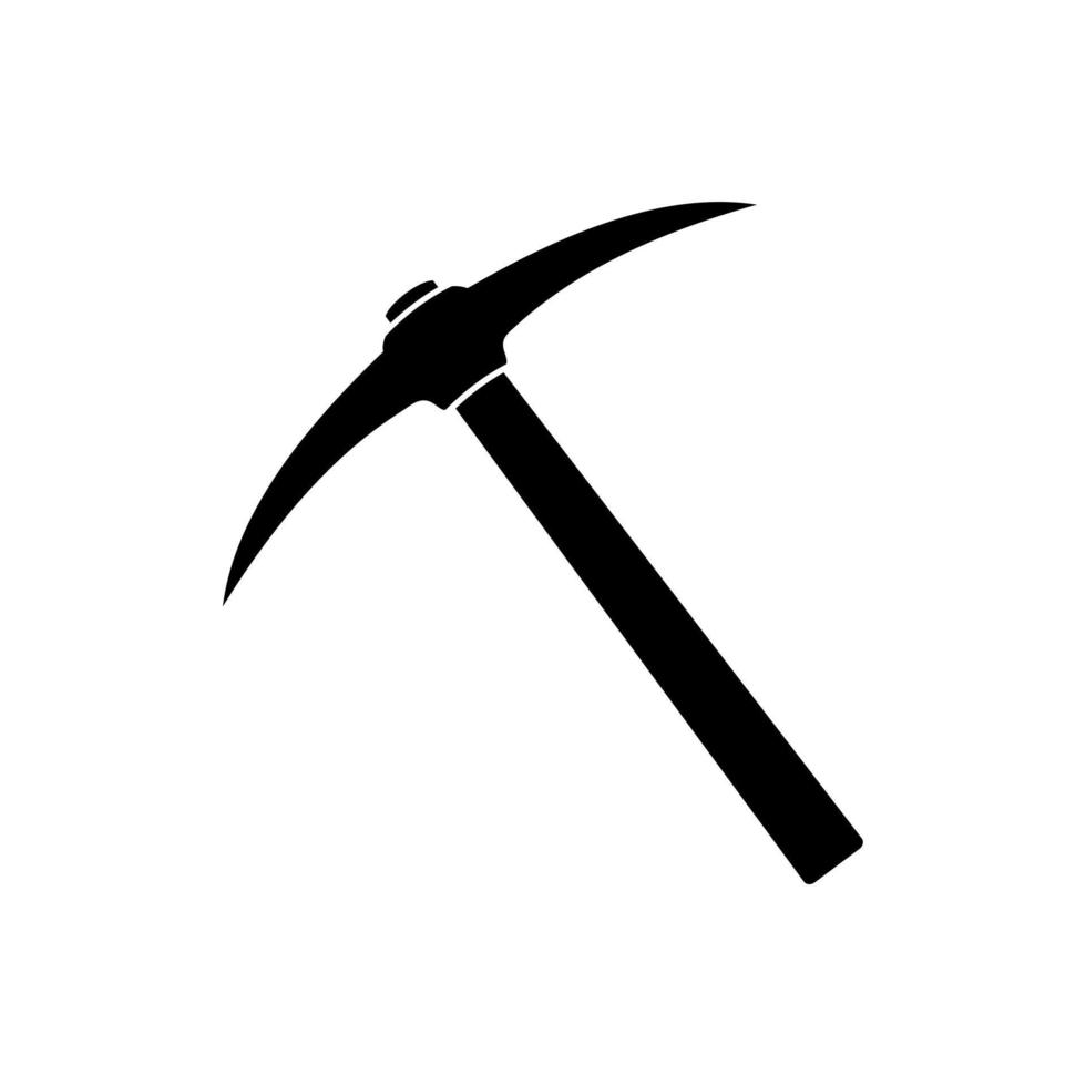 pickaxe mining tool icon vector