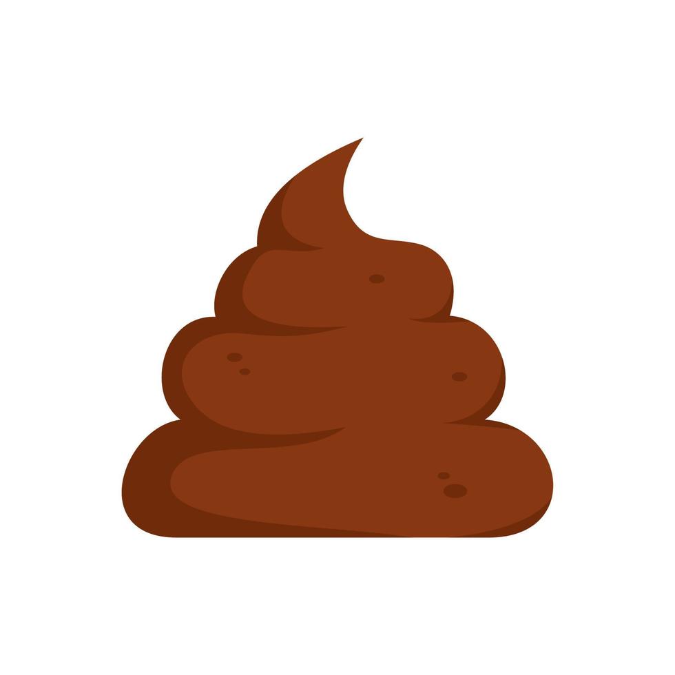 cartoon poop icon vector