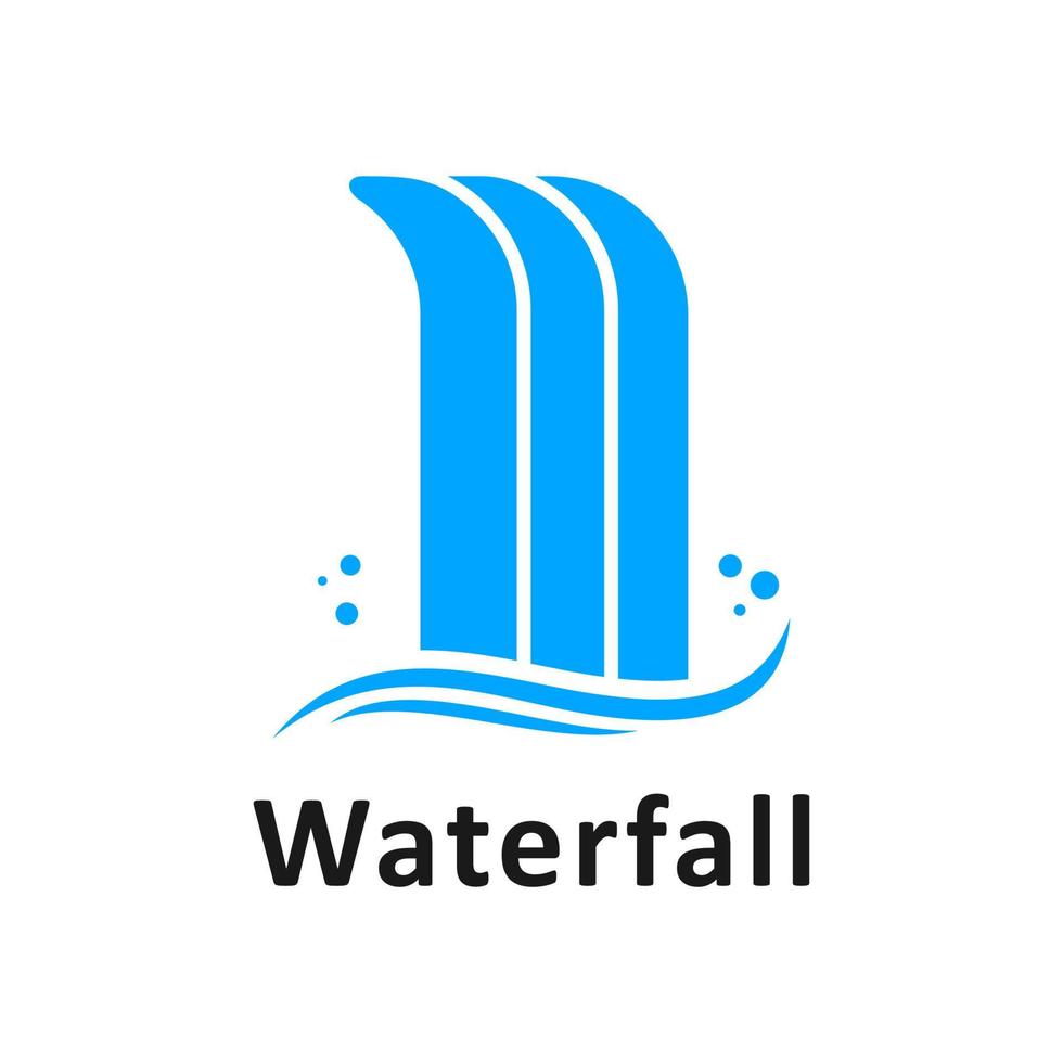 waterfall vector logo