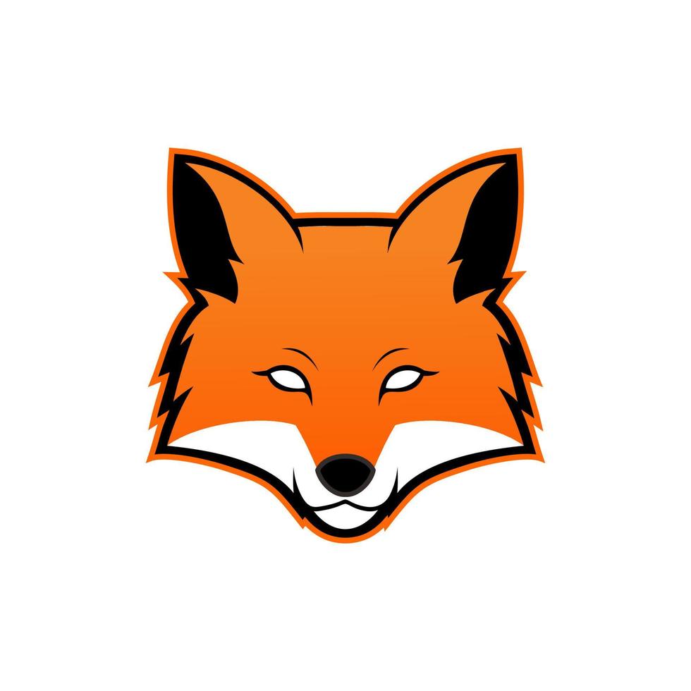 fox head vector logo