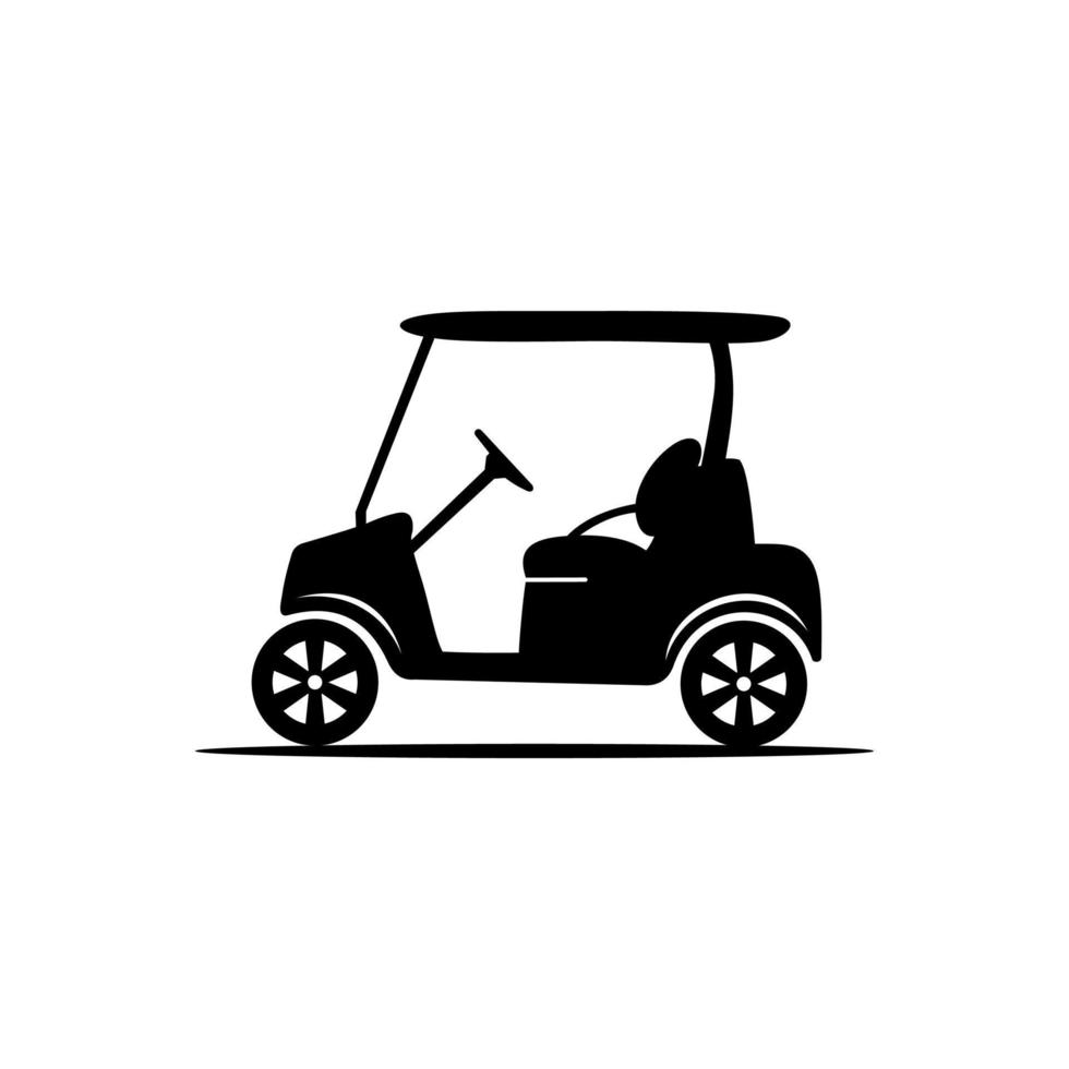 logotipo de carro de golf vector