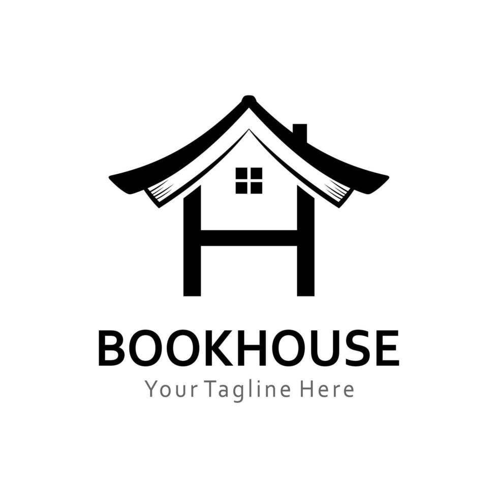 book house logo vector