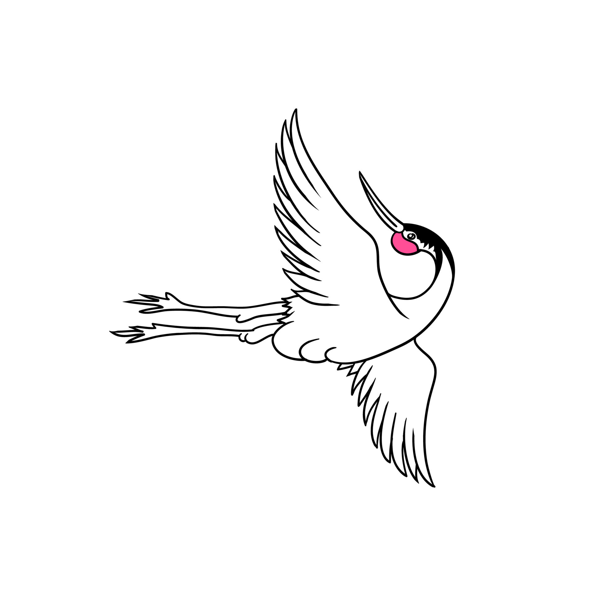 Bird crane flying, asian japanese illustration pen drawing line sketch. 9108007 Vector Art at Vecteezy Bird crane flying, asian japanese illustration pen drawing line sketch. 9108007 Vector Art at Vecteezy