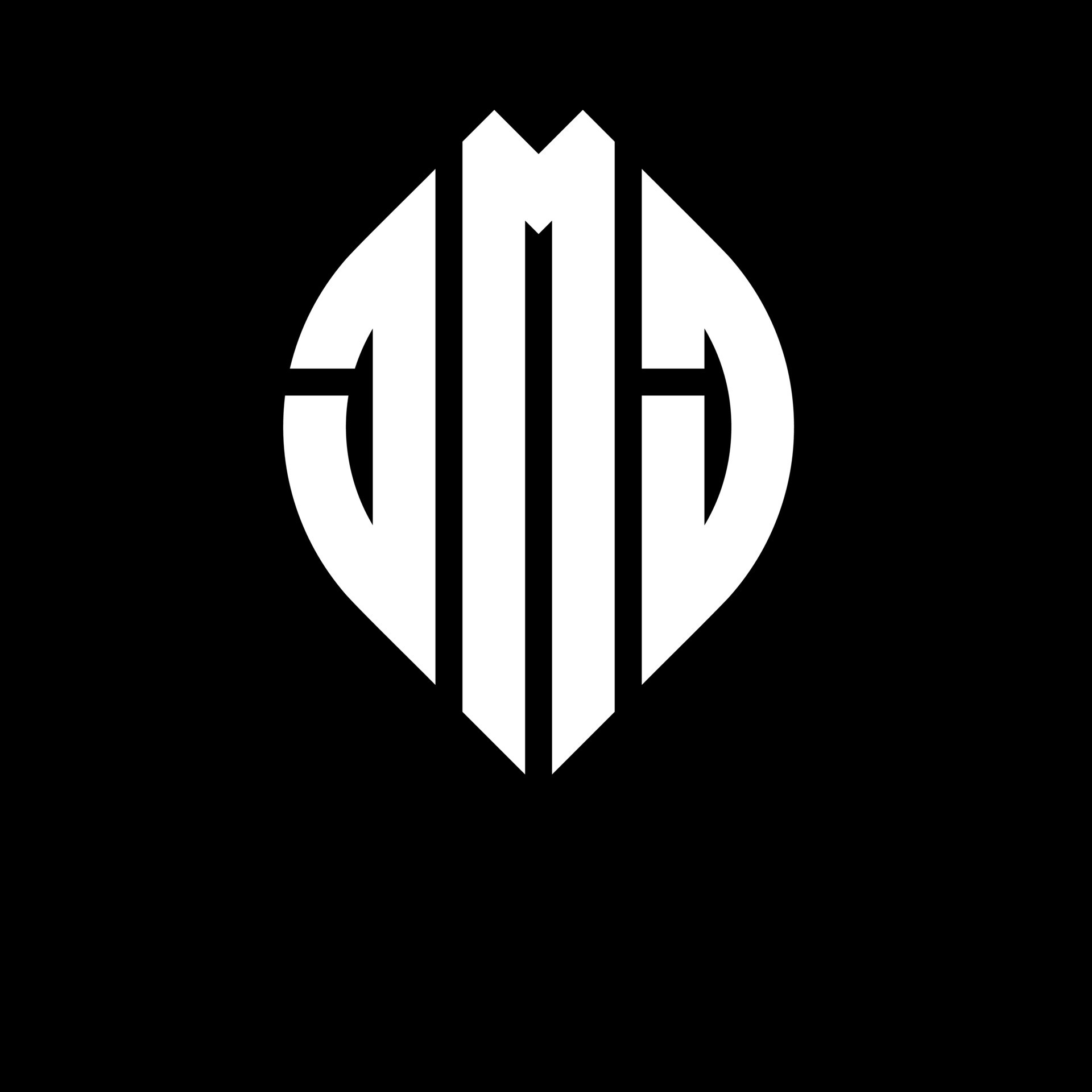 Jmj Circle Letter Logo Design With Circle And Ellipse Shape Jmj Ellipse Letters With Typographic Style The Three Initials Form A Circle Logo Jmj Circle Emblem Abstract Monogram Letter Mark Vector