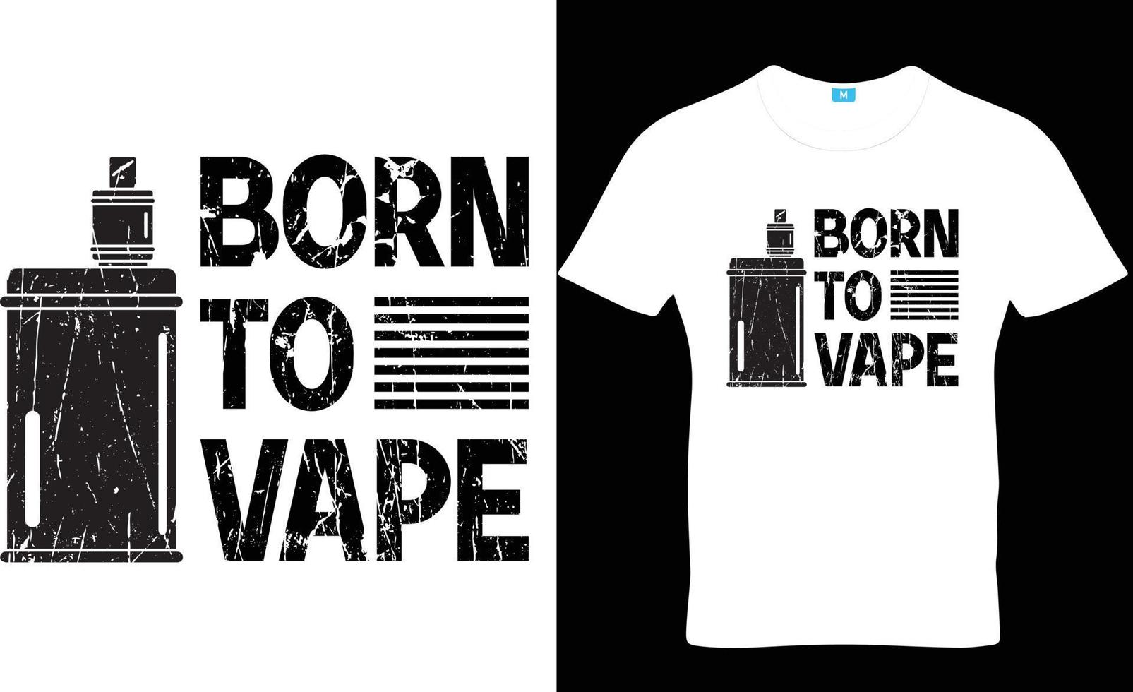 Vape T-shirt Design vector