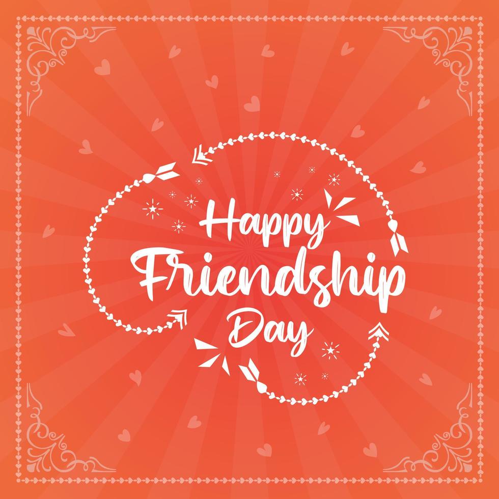 Happy Friendship day  design for logo, social media post, banner and other use. vector
