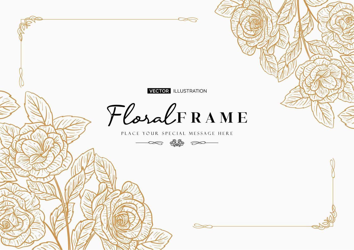 Floral background with beautiful flower vector