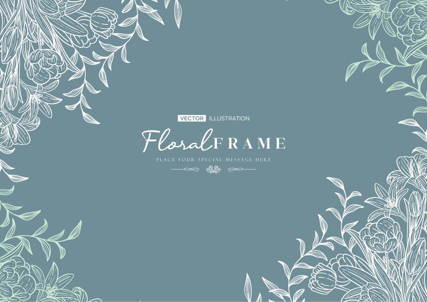 Floral background with beautiful flower vector